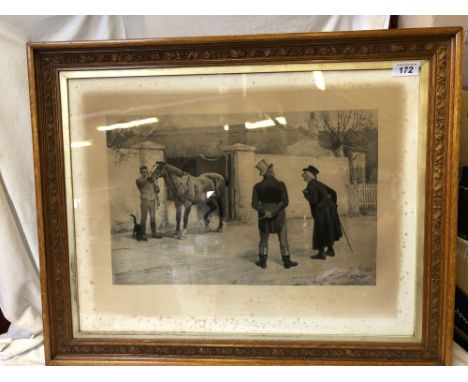  Sale Item:    LARGE HORSE PRINT (AF) - WARRANTED QUIET TO RIDE OR DRIVE  Vat Status:   No Vat   Buyers Premium:  This lot is