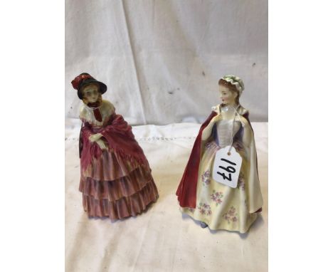  Sale Item:    2 ROYAL DOULTON FIGURINES BESS 2002 A VICTORIAN LADY 727  Vat Status:   No Vat   Buyers Premium:  This lot is 