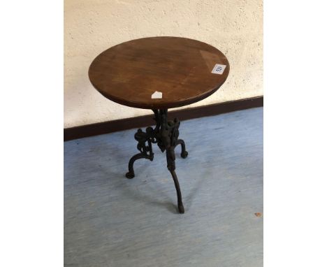  Sale Item:    SMALL METAL LEG TABLE   Vat Status:   No Vat   Buyers Premium:  This lot is subject to a Buyers Premium of 15%