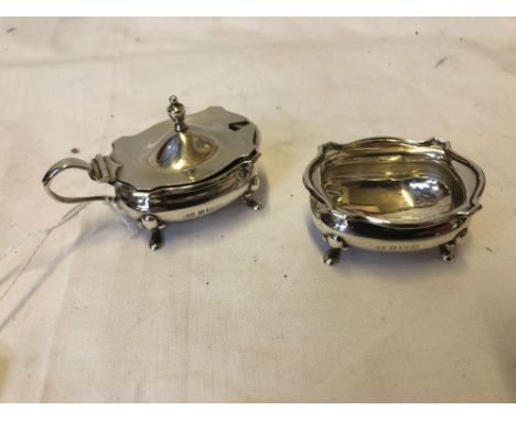  Sale Item:    SILVER MAPPIN &amp; WEBB SALT &amp; MUSTARD- BIRMINGHAM  Vat Status:   No Vat   Buyers Premium:  This lot is s