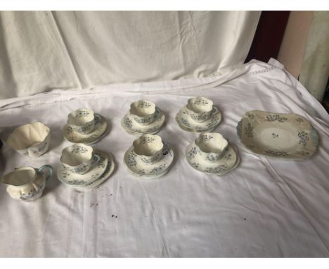  Sale Item:    21 PCE SHELLEY TEAWARE(2 PCS AF)   Vat Status:   No Vat   Buyers Premium:  This lot is subject to a Buyers Pre