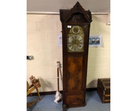  Sale Item:    LONDON WALNUT LONG CASE CLOCK   Vat Status:   No Vat   Buyers Premium:  This lot is subject to a Buyers Premiu