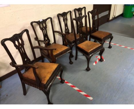  Sale Item:    6 MAHOGANY DINING ROOM CHAIRS   Vat Status:   No Vat   Buyers Premium:  This lot is subject to a Buyers Premiu