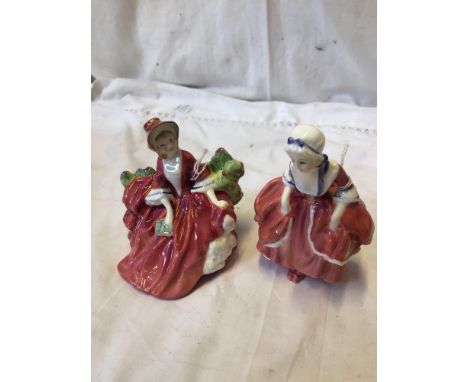  Sale Item:    2 SMALL ROYAL DOULTON FIGURINES GOODY TWO SHOES 2037 LYDIA 1908  Vat Status:   No Vat   Buyers Premium:  This 