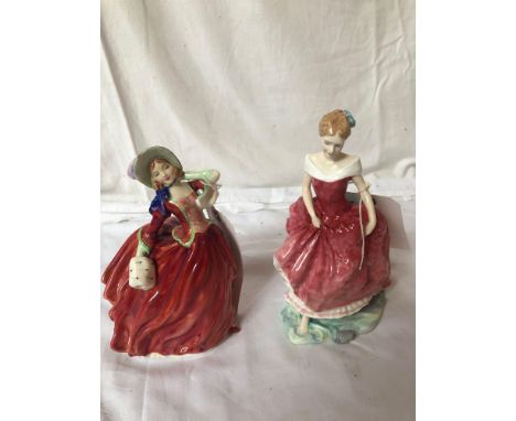  Sale Item:    2 ROYAL DOULTON FIGURES SUMMERS DAY&amp; AUTUMN BREEZES HN3378 /1934  Vat Status:   No Vat   Buyers Premium:  