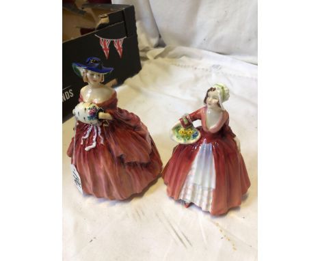  Sale Item:    2 ROYAL DOULTON FIGURINES JANET 1537 &amp; GENEVIEVE --  Vat Status:   No Vat   Buyers Premium:  This lot is s