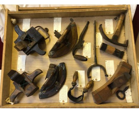  Sale Item:    DRAWER DISPLAY VINTAGE TOOLS   Vat Status:   No Vat   Buyers Premium:  This lot is subject to a Buyers Premium