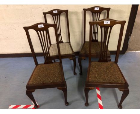  Sale Item:    4 DINING ROOM CHAIRS (AF)   Vat Status:   No Vat   Buyers Premium:  This lot is subject to a Buyers Premium of