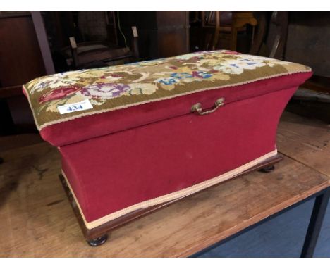  Sale Item:    TAPESTRY TOPPED LINEN BOX   Vat Status:   No Vat   Buyers Premium:  This lot is subject to a Buyers Premium of