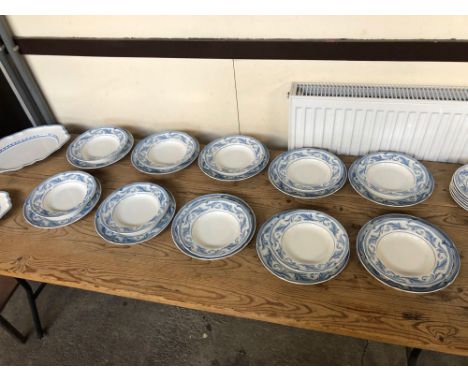  Sale Item:    49 PCS VILLEROY &amp; BOCH CASA AZUL CHINA  Vat Status:   No Vat   Buyers Premium:  This lot is subject to a B