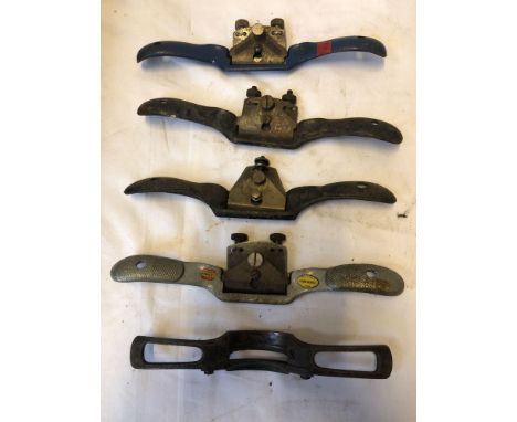  Sale Item:    BOX 5 SPOKE SHAVES   Vat Status:   No Vat   Buyers Premium:  This lot is subject to a Buyers Premium of 15% + 