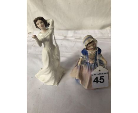  Sale Item:    2 ROYAL DOULTON FIGURES-DINKY DO HN 1678 &amp; WITH LOVE HN3393  Vat Status:   No Vat   Buyers Premium:  This 