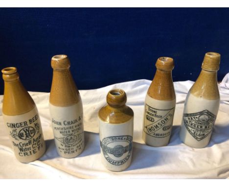  Sale Item:    5 SCOTTISH STONE GINGER BEER BOTTLES (2 AF)  Vat Status:   No Vat   Buyers Premium:  This lot is subject to a 