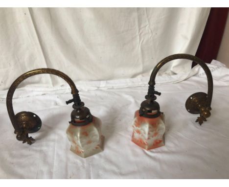  Sale Item:    PAIR VINTAGE GAS LAMPS   Vat Status:   No Vat   Buyers Premium:  This lot is subject to a Buyers Premium of 15
