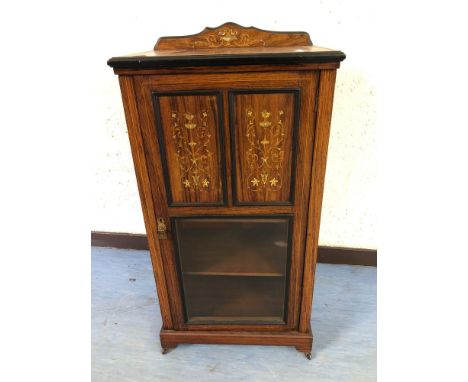  Sale Item:    ROSEWOOD INLAID CABINET   Vat Status:   No Vat   Buyers Premium:  This lot is subject to a Buyers Premium of 1