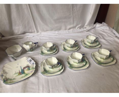  Sale Item:    21 PCE SHELLEY TEA SET(3 PCS AF)   Vat Status:   No Vat   Buyers Premium:  This lot is subject to a Buyers Pre