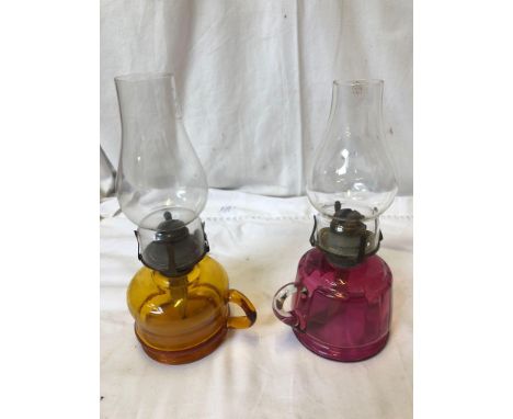  Sale Item:    2 OIL LAMPS   Vat Status:   No Vat   Buyers Premium:  This lot is subject to a Buyers Premium of 15% + Vat @ 2