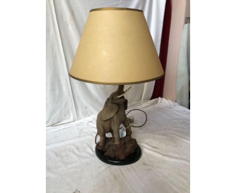  Sale Item:    ORNAMENTAL ELEPHANT LAMP (AF)   Vat Status:   No Vat   Buyers Premium:  This lot is subject to a Buyers Premiu