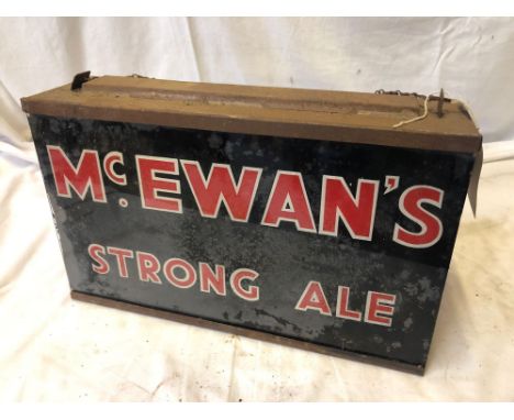  Sale Item:    VINTAGE McEWANS STRONG ALE SIGN   Vat Status:   No Vat   Buyers Premium:  This lot is subject to a Buyers Prem