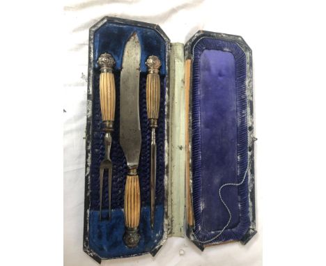  Sale Item:    WHEATLEY BROS SHEFFIELD CARVING SET (AF)  Vat Status:   No Vat   Buyers Premium:  This lot is subject to a Buy