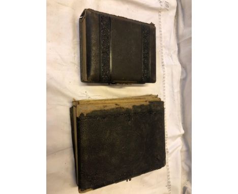  Sale Item:    BOX 2 VICTORIAN PHOTO ALBUMS(AF)   Vat Status:   No Vat   Buyers Premium:  This lot is subject to a Buyers Pre