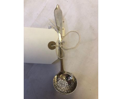  Sale Item:    GLASGOW SILVER SUGAR SIFTING LADLE  Vat Status:   No Vat   Buyers Premium:  This lot is subject to a Buyers Pr