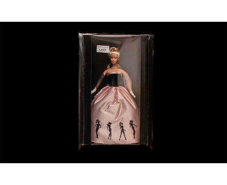 Vintage Mattel 'Timeless Silhouette' Barbie 1524, in original box, never been opened, as new.  Barbie in a pink and black dre