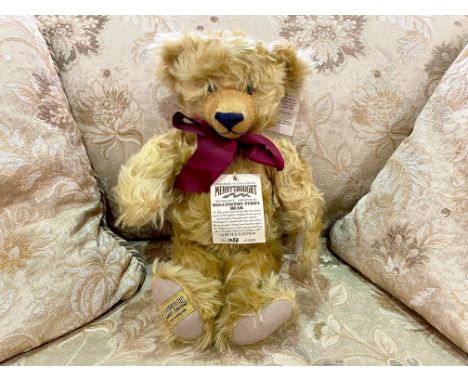 Merrythought Teddy Bear, limited edition, Mohair jointed Teddy Bear.  Original tags and labels.  No. 1054 of only 2500.  Padd