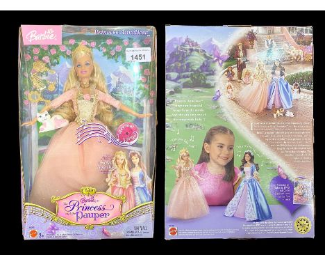 Vintage Mattel Barbie Princess Anneliese from The Princess &amp; The Pauper.  singing doll, in original box unopened, complet