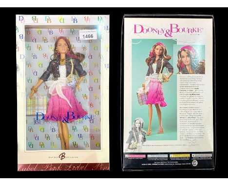 Rare Mattel Barbie 'Dooney & Bourke' Doll, from the Barbie B Collector Range. The aqua-eyed Barbie doll, created by Katiana-J