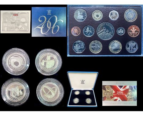 The Royal Mint 2006 Proof Coin Collection, In Its Original Packaging and certificate, In Mint / Unused Condition. Together wi