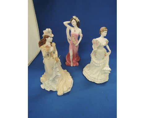Three Coalport figurines, Helena, Ruby and Rebecca 