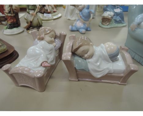 Two Nao figurines, Children in Bed