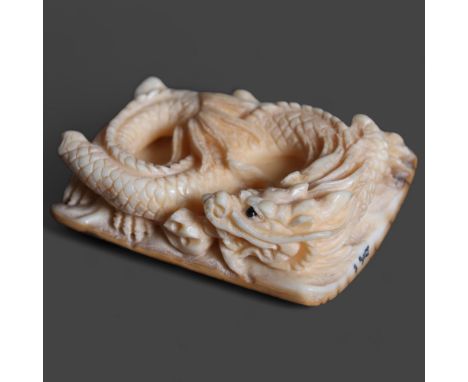 Netsuke: Dragon, carved from Mammoth tusk ivoryExquisitely carved from this ~15,000 year old material from the extinct mammot