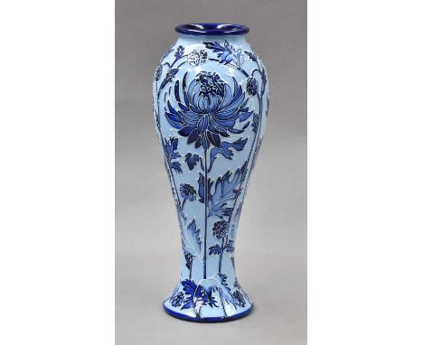 A modern Moorcroft Florian design vase (boxed), 27cmFree from damage, crazing and restoration. First quality.