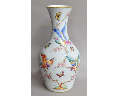 Herend and Limoges porcelain, including: vase, decorated box and dishes, egg-shaped enamel boxes, a stylised fish, twin-handl