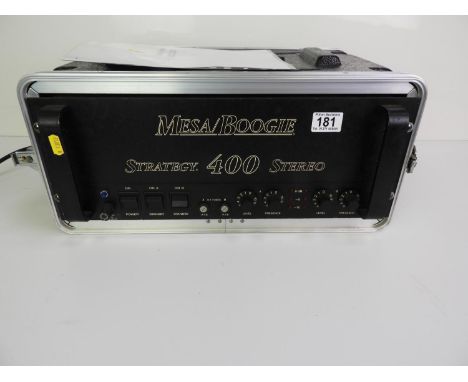 Mesa-Boogie Strategy 400 Stereo Amplifier with Operating Manual in Case 