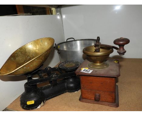 Coffee Grinder, Scales and Jam Pan 