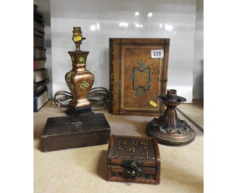 Trinket Boxes, Lamp Bases etc 