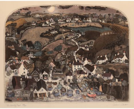 *GRAHAM CLARKE (b. 1941) 'The Nasty Tern' 1980, signed, titled and numbered 145/250 in pencil to the margin, hand-coloured et