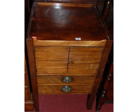 A George III mahogany night commode