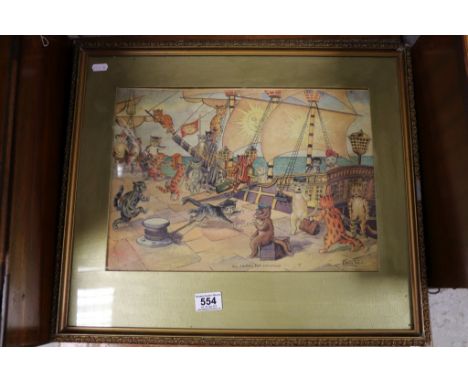Two framed and glazed Louis Wain prints