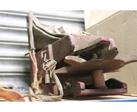 Vintage Wooden ' The Aero Broadcast Seed Sower ' and Fiddle