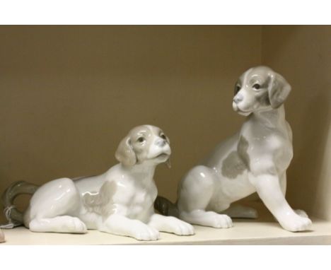 Pair of Nao ceramic Dogs