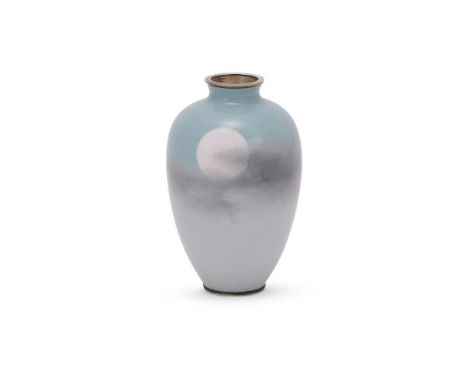 Namikawa Sosuke (Style of): A Japanese Cloisonné Enamel Vase, of bulbous form with a short, waisted neck, decorated on the to