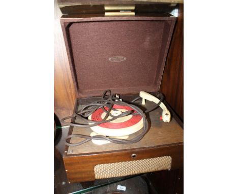 A VINTAGE RECORD PLAYER 
