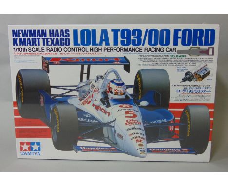 1994 Newman Haas K Mart Texaco radio controlled racing car, Lola T93/00 Ford. 1:10 scale by Tamiya, un-started and sealed in 