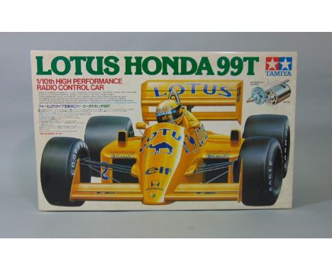 1987 Lotus Honda 99T Radio controlled car kit, 1:10 scale, unassembled and with contents in sealed bags 