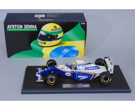 Minichamps 1994 Williams FW16 Ayrton Senna Formula 1 model racing car,  by Pauls Model Art, 1:18 scale, no 540 941802. Boxed 