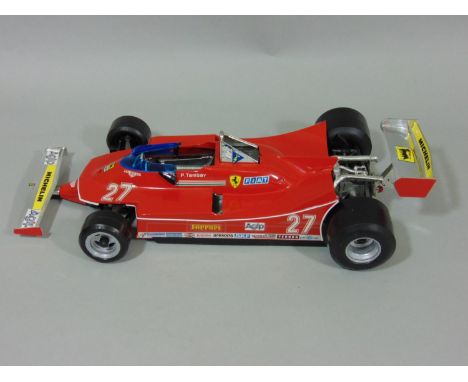 Ferrari 312 T5 Formula 1 Patrick Tambay model racing car by Burago, scale 1/14 